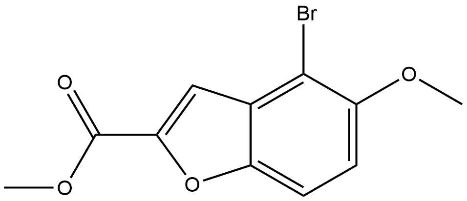 Methyl 4-bromo-5-methoxy-2-benzofurancarboxylate Structure