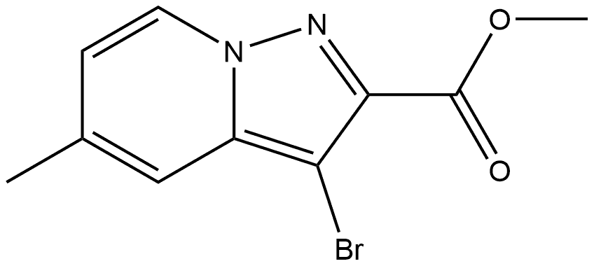 Methyl 3-bromo-5-methylpyrazolo[1,5-a]pyridine-2-carboxylate 구조식 이미지
