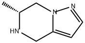 Pyrazolo[1,5-a]pyrazine, 4,5,6,7-tetrahydro-6-methyl-, (6R)- 구조식 이미지