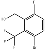 3-Bromo-6-fluoro-2-(trifluoromethyl)benzyl alcohol Structure