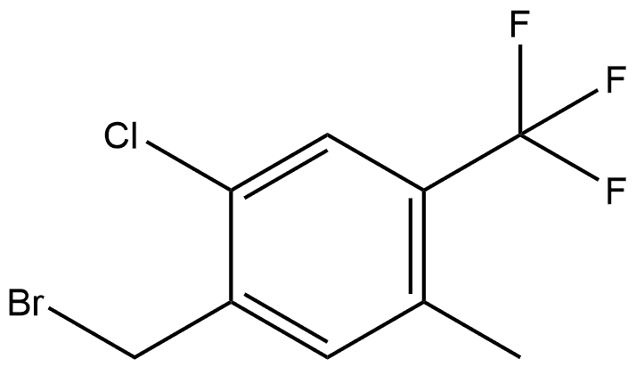 1-(Bromomethyl)-2-chloro-5-methyl-4-(trifluoromethyl)benzene Structure