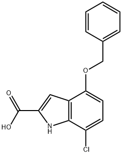 4-(benzyloxy)-7-chloro-1H-indole-2-carboxylic acid Structure