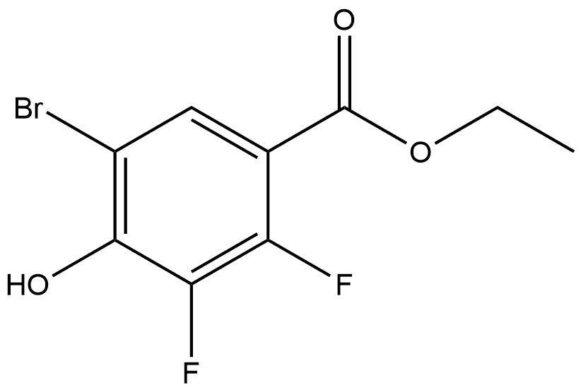 Ethyl 5-bromo-2,3-difluoro-4-hydroxybenzoate Structure