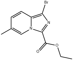 Imidazo[1,5-a]pyridine-3-carboxylic acid, 1-bromo-6-methyl-, ethyl ester Structure