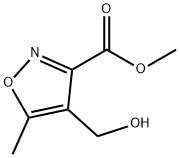 3-Isoxazolecarboxylic acid, 4-(hydroxymethyl)-5-methyl-, methyl ester 구조식 이미지