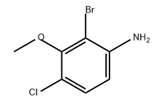 Benzenamine, 2-bromo-4-chloro-3-methoxy- Structure