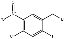 4-Chloro-2-iodo-5-nitrobenzyl bromide Structure