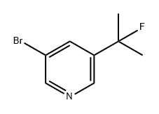 Pyridine, 3-bromo-5-(1-fluoro-1-methylethyl)- Structure