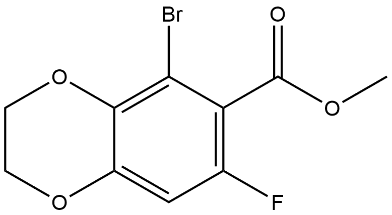 Methyl 5-bromo-7-fluoro-2,3-dihydro-1,4-benzodioxin-6-carboxylate Structure