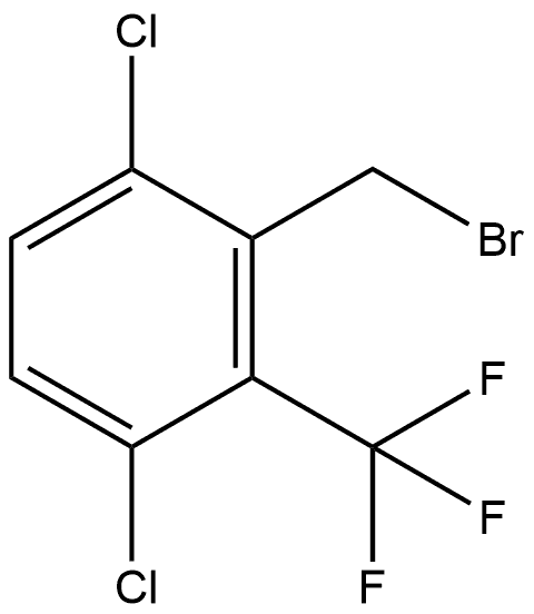 2-(Bromomethyl)-1,4-dichloro-3-(trifluoromethyl)benzene Structure