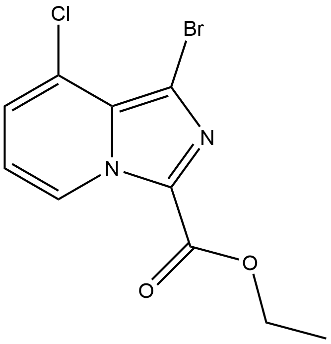 ethyl 1-bromo-8-chloroimidazo[1,5-a]pyridine-3-carboxylate Structure