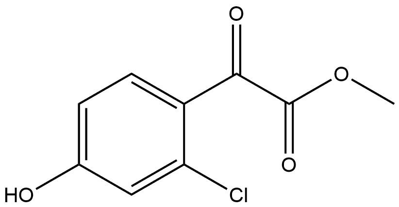 Methyl 2-chloro-4-hydroxy-α-oxobenzeneacetate Structure