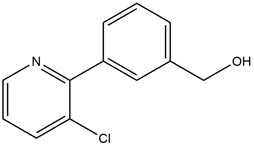 3-(3-Chloro-2-pyridinyl)benzenemethanol Structure