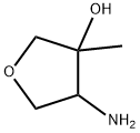 3-Furanol, 4-aminotetrahydro-3-methyl- 구조식 이미지