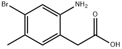 2-(2-amino-4-bromo-5-methylphenyl)acetic acid Structure