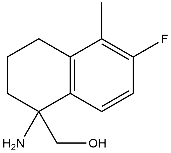 1-Amino-6-fluoro-1,2,3,4-tetrahydro-5-methyl-1-naphthalenemethanol Structure