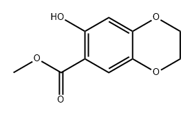 1,4-Benzodioxin-6-carboxylic acid, 2,3-dihydro-7-hydroxy-, methyl ester Structure