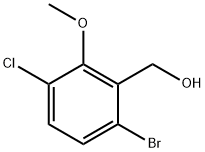 Benzenemethanol, 6-bromo-3-chloro-2-methoxy- Structure