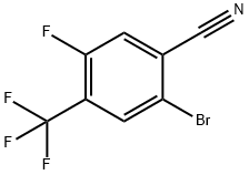 2-Bromo-5-fluoro-4-(trifluoromethyl)benzonitrile Structure