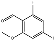 2-fluoro-4-iodo-6-methoxybenzaldehyde Structure