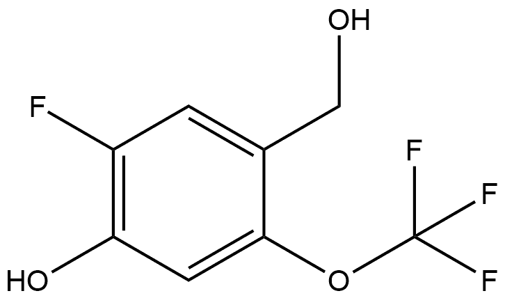 5-Fluoro-4-hydroxy-2-(trifluoromethoxy)benzenemethanol Structure