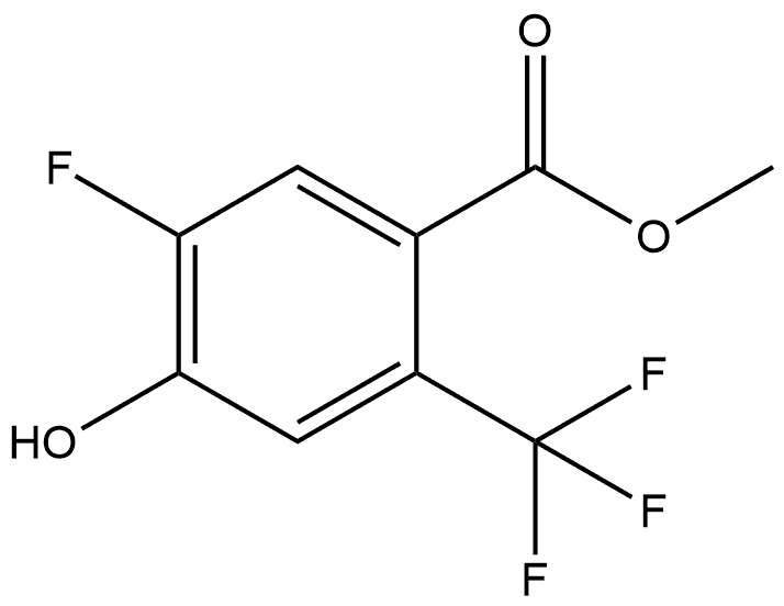 Methyl 5-fluoro-4-hydroxy-2-(trifluoromethyl)benzoate Structure