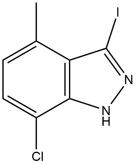 7-Chloro-3-iodo-4-methyl-1H-indazole Structure