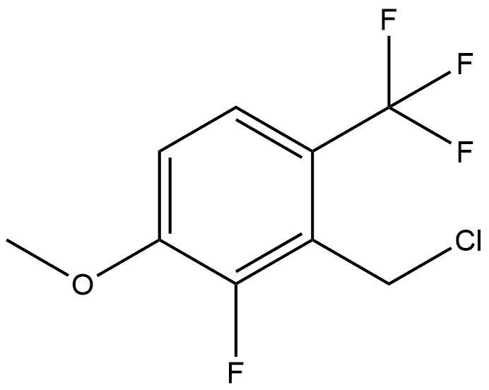 2-(Chloromethyl)-3-fluoro-4-methoxy-1-(trifluoromethyl)benzene Structure