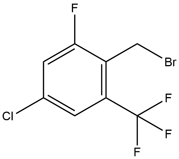 2-(Bromomethyl)-5-chloro-1-fluoro-3-(trifluoromethyl)benzene Structure