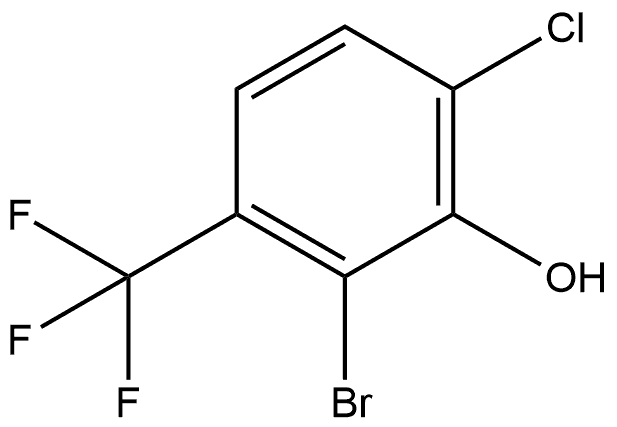 2-Bromo-4-chloro-3-hydroxybenzotrifluoride Structure