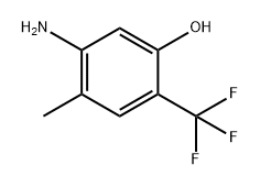 Phenol, 5-amino-4-methyl-2-(trifluoromethyl)- Structure