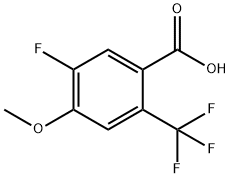 5-Fluoro-4-methoxy-2-(trifluoromethyl)benzoic acid Structure