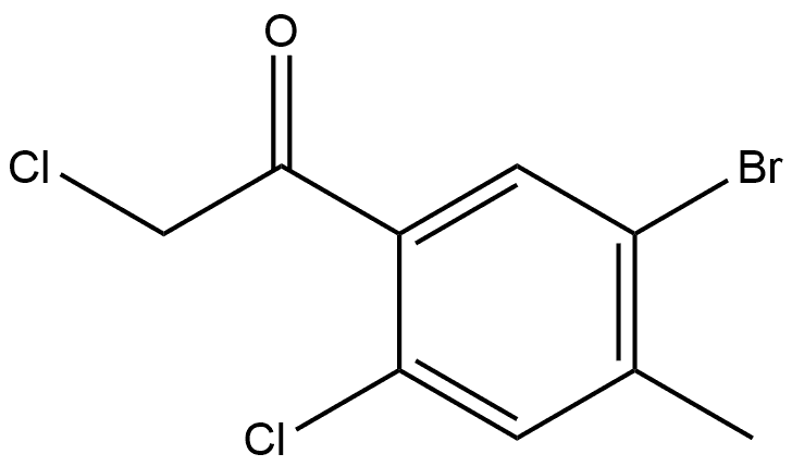 1-(5-Bromo-2-chloro-4-methylphenyl)-2-chloroethanone Structure