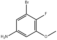 Benzenamine, 3-bromo-4-fluoro-5-methoxy- Structure