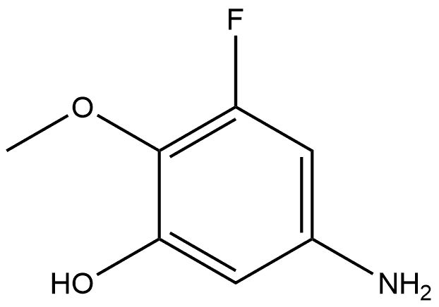 5-Amino-3-fluoro-2-methoxyphenol Structure