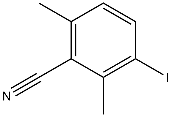 3-Iodo-2,6-dimethylbenzonitrile Structure