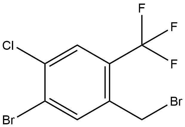 1-Bromo-5-(bromomethyl)-2-chloro-4-(trifluoromethyl)benzene Structure