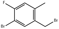 Benzene, 1-bromo-5-(bromomethyl)-2-fluoro-4-methyl- Structure