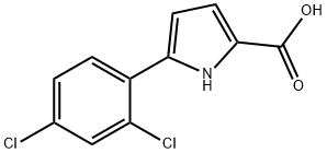 1H-Pyrrole-2-carboxylic acid, 5-(2,4-dichlorophenyl)- 구조식 이미지