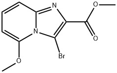 methyl 3-bromo-5-methoxyimidazo[1,2-a]pyridine-2-carboxylate Structure