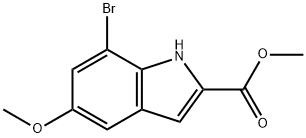 methyl 7-bromo-5-methoxy-1H-indole-2-carboxylate Structure