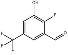 2-Fluoro-3-hydroxy-5-(trifluoromethyl)benzaldehyde Structure