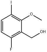 (6-Fluoro-3-iodo-2-methoxyphenyl)methanol Structure