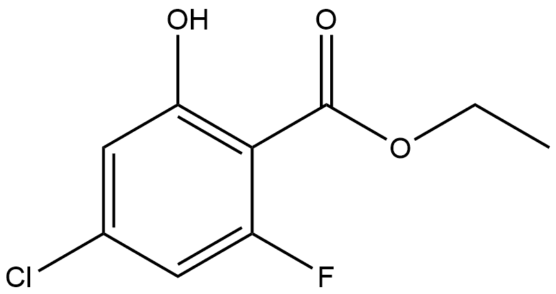 Ethyl 4-chloro-2-fluoro-6-hydroxybenzoate Structure