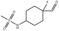 Methanesulfonamide, N-(4-fluoro-4-formylcyclohexyl)- 구조식 이미지