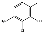 Phenol, 3-amino-2-chloro-6-fluoro- Structure