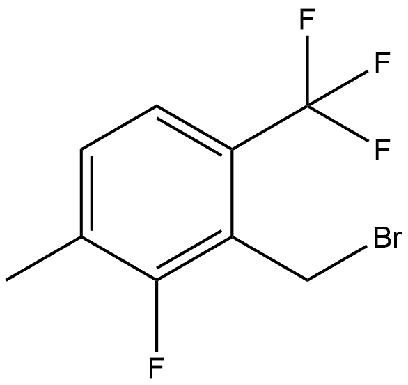 2-(Bromomethyl)-3-fluoro-4-methyl-1-(trifluoromethyl)benzene Structure