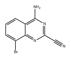 4-amino-8-bromoquinazoline-2-carbonitrile Structure