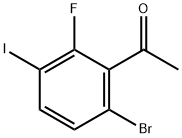 6’-Bromo-2’-fluoro-3’-iodoacetophenone Structure