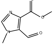 1H-Imidazole-4-carboxylic acid, 5-formyl-1-methyl-, methyl ester 구조식 이미지